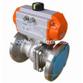 API Pneumatic / Electric Flange Floating Ball Valve